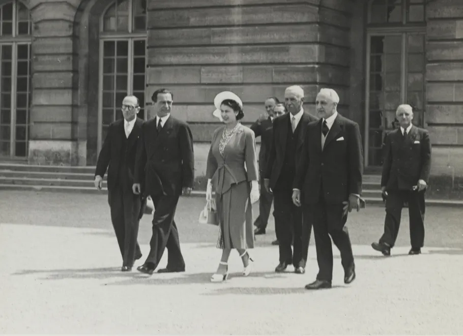 Visit by Queen Elizabeth II at Versailles 1948 Visit by Queen Elizabeth II at Versailles 1948